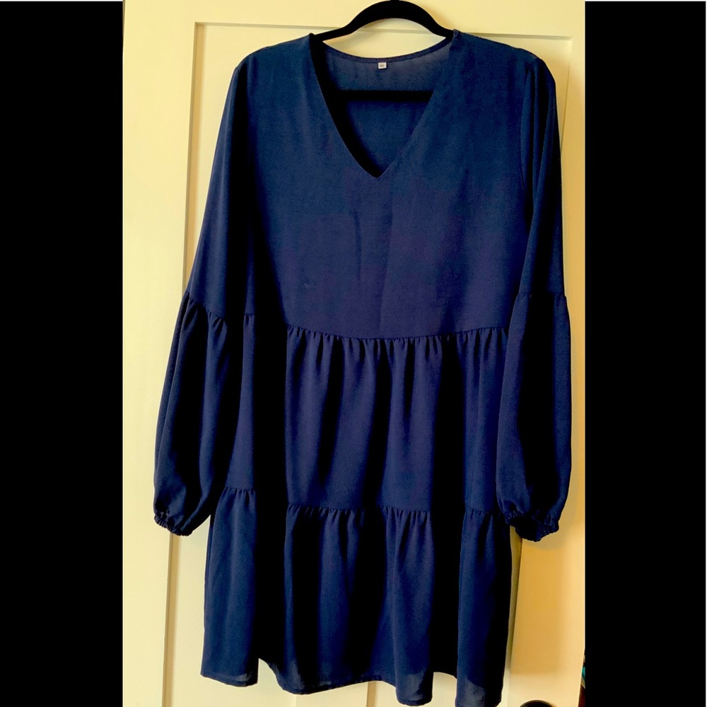 Navy Boho Dress